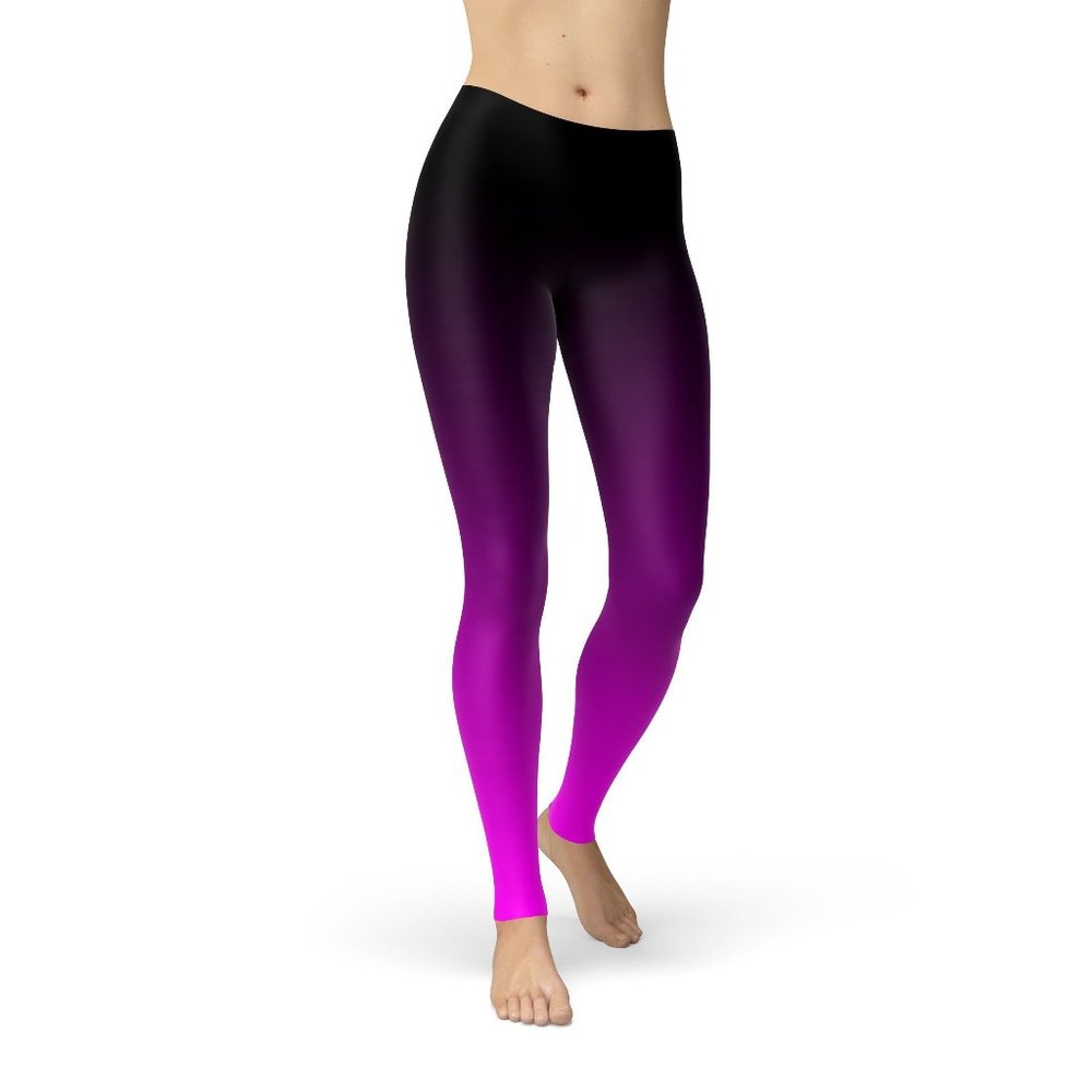 Hailey Black/Pink Ombre Leggings